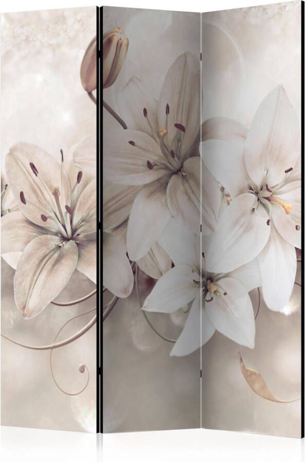 Artgeist Kamerscherm Scheidingswand Vouwscherm Diamond Lilies [Room Dividers] 135x172 Vouwscherm