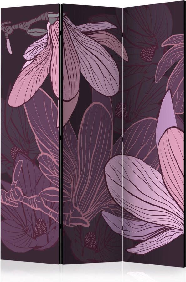 Artgeist Kamerscherm Scheidingswand Vouwscherm Dreamy flowers [Room Dividers] 135x172 Vouwscherm