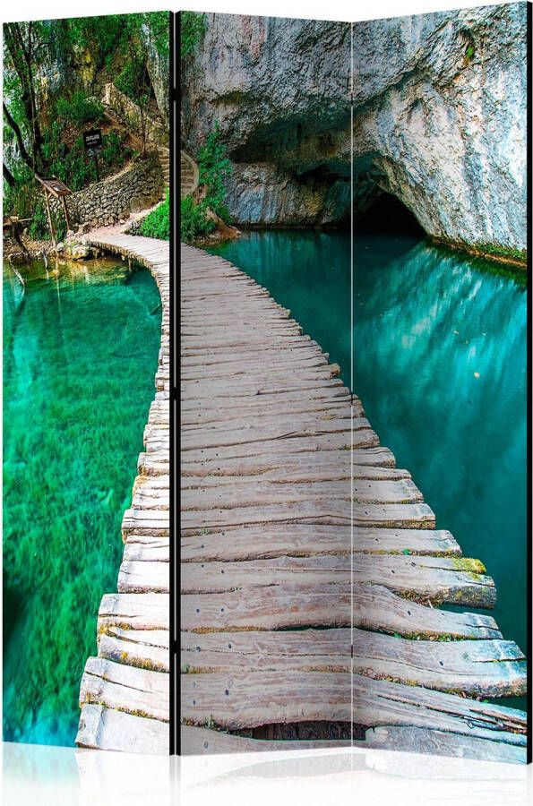 Artgeist Kamerscherm Scheidingswand Vouwscherm Emerald Lake [Room Dividers] 135x172 Vouwscherm