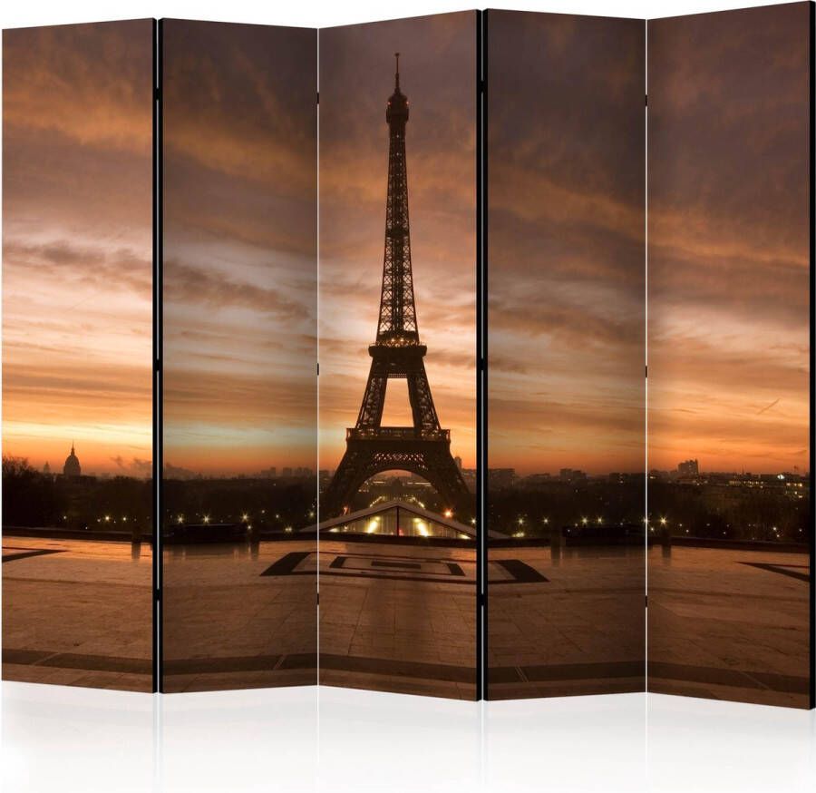 Artgeist Kamerscherm Scheidingswand Vouwscherm Evening Colours of Paris II [Room Dividers] 225x172 Vouwscherm