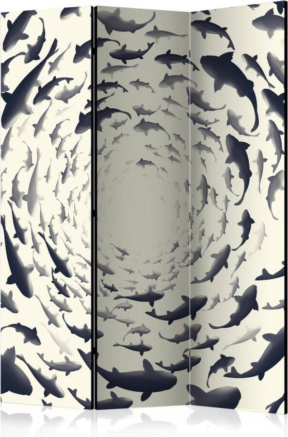 Artgeist Kamerscherm Scheidingswand Vouwscherm Fish Swirl [Room Dividers] 135x172 Vouwscherm