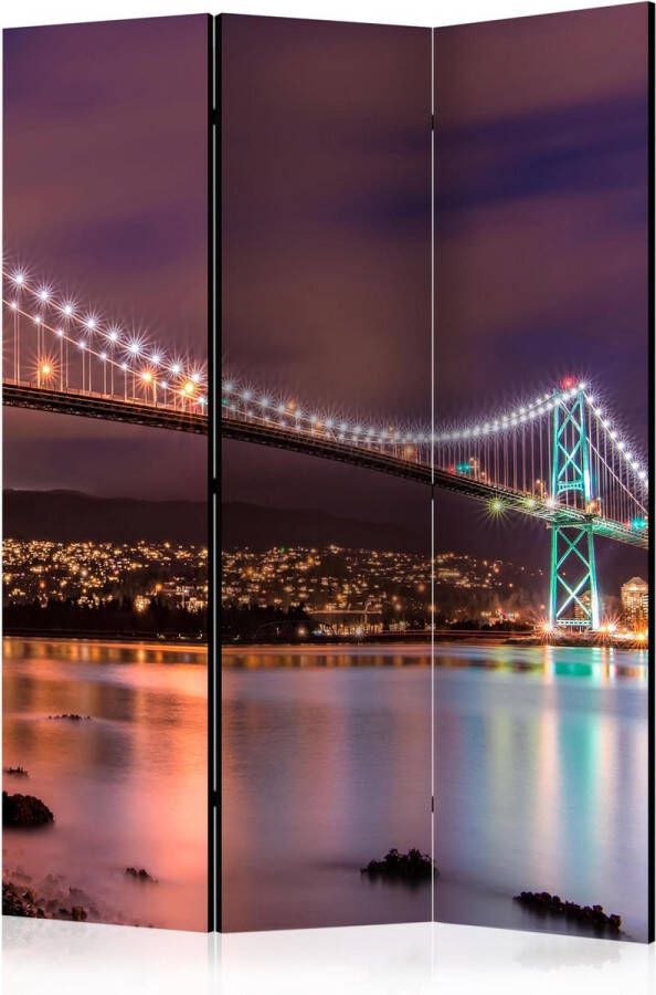 Artgeist Kamerscherm Scheidingswand Vouwscherm Glow Above the City [Room Dividers] 135x172 Vouwscherm