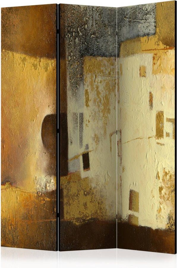 Artgeist Kamerscherm Scheidingswand Vouwscherm Golden Oddity [Room Dividers] 135x172 Vouwscherm