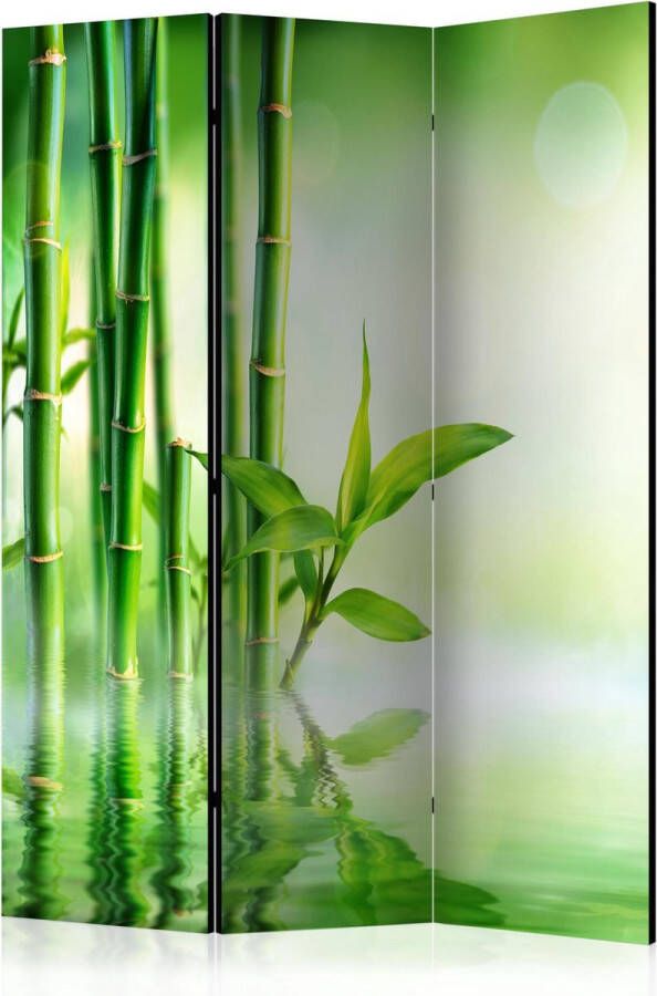 Artgeist Kamerscherm Scheidingswand Vouwscherm Green Bamboo [Room Dividers] 135x172 Vouwscherm