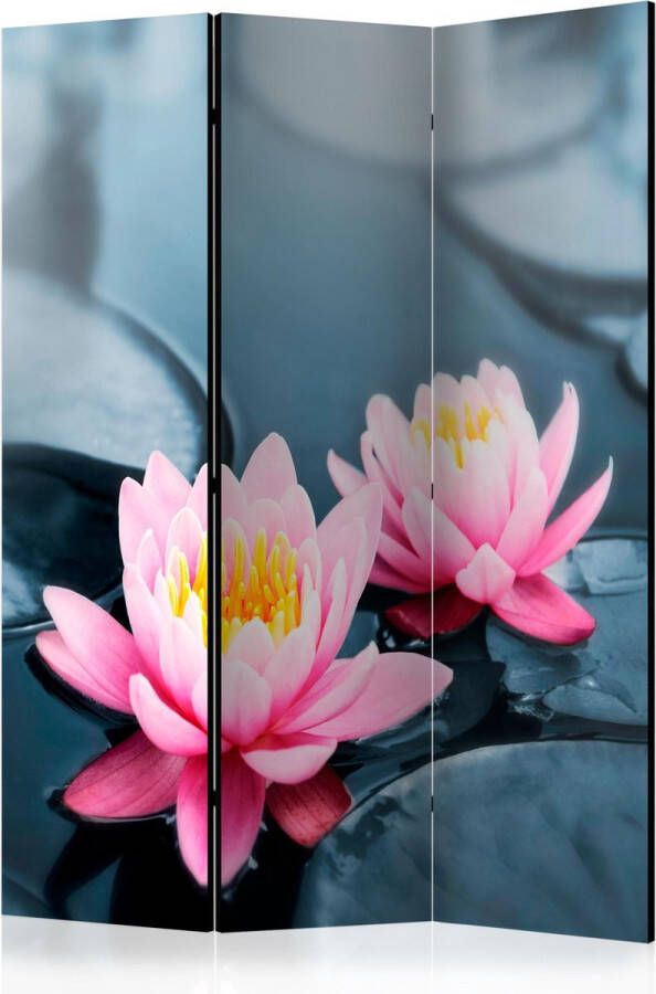 Artgeist Kamerscherm Scheidingswand Vouwscherm Lotus blossoms [Room Dividers] 135x172 Vouwscherm