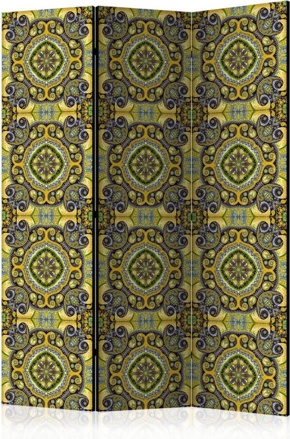 Artgeist Kamerscherm Scheidingswand Vouwscherm Malachite Mosaic [Room Dividers] 135x172 Vouwscherm