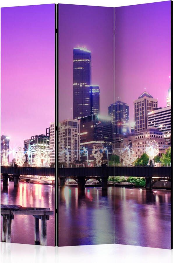 Artgeist Kamerscherm Scheidingswand Vouwscherm Purple Melbourne [Room Dividers] 135x172 Vouwscherm