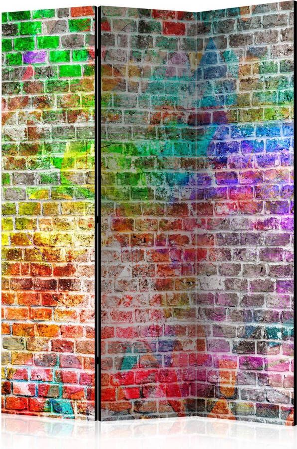 Artgeist Kamerscherm Scheidingswand Vouwscherm Rainbow Wall [Room Dividers] 135x172 Vouwscherm