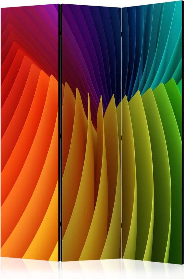 Artgeist Kamerscherm Scheidingswand Vouwscherm Rainbow Wave [Room Dividers] 135x172 Vouwscherm