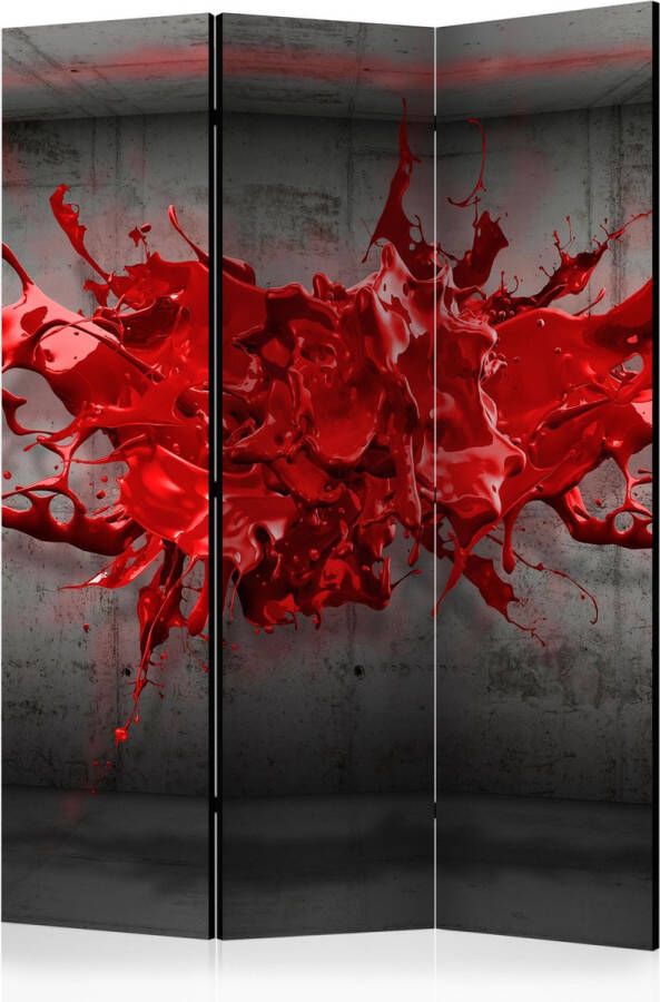 Artgeist Kamerscherm Scheidingswand Vouwscherm Red Ink Blot [Room Dividers] 135x172 Vouwscherm