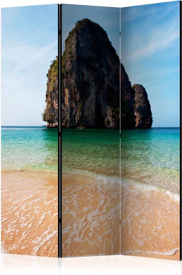 Artgeist Kamerscherm Scheidingswand Vouwscherm Rock formation by shoreline Andaman Sea Thailand [Room Dividers] 135x172 Vouwscherm