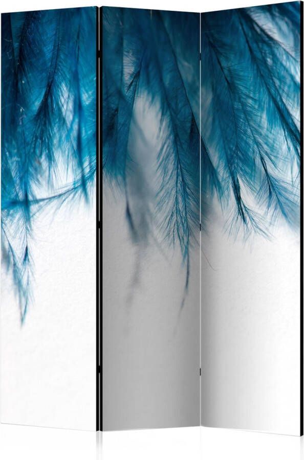 Artgeist Kamerscherm Scheidingswand Vouwscherm Sapphire Feathers [Room Dividers] 135x172 Vouwscherm