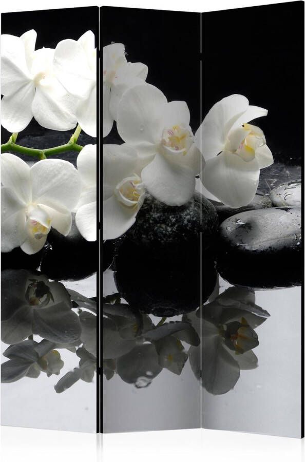 Artgeist Kamerscherm Scheidingswand Vouwscherm Spa Stones and Orchid [Room Dividers] 135x172 Vouwscherm