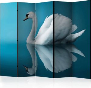 Artgeist Kamerscherm Scheidingswand Vouwscherm swan reflection II [Room Dividers] 225x172 Vouwscherm