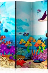 Artgeist Kamerscherm Scheidingswand Vouwscherm Underwater Fun [Room Dividers] 135x172 Vouwscherm
