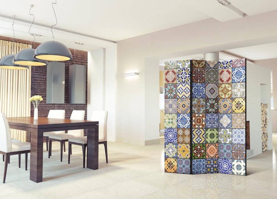 Merkloos Sans marque Walljar Vouwscherm Colorful Mosaic [Room Dividers]