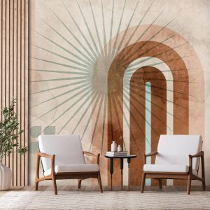 Artgeist Walljar Zelfklevend fotobehang Solar Arcs 196 x 140 cm