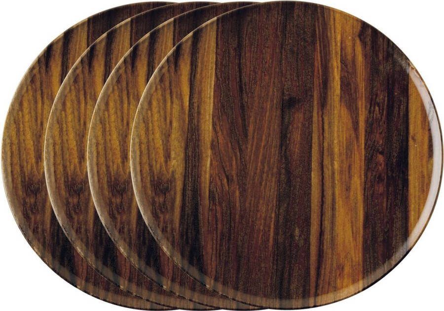 Arthur Krupp Pizzaborden Wood Essence ø 32 cm 4 Stuks