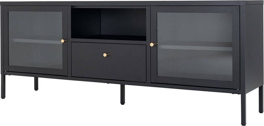 Artichok James metalen tv-meubel zwart 160 x 35 cm