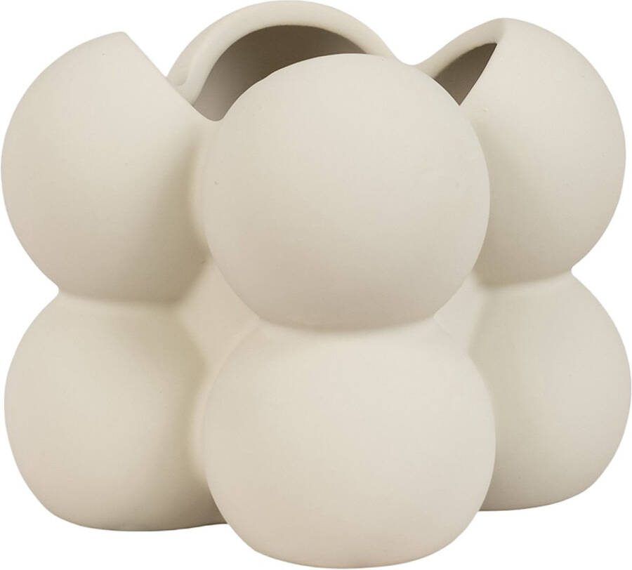 Artichok Suze Bloempot Lichtgrijs Keramiek Woonaccessoires Plantenpot Bloempot Binnen 9 x 9 x 8 cm