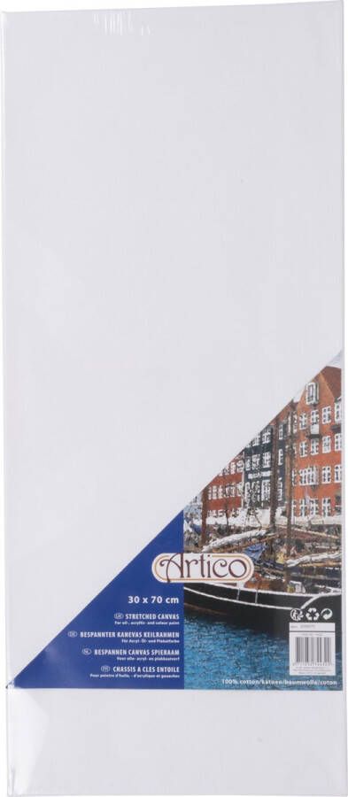 Artico Canvas Schildersdoek 30 x 70 CM Voor Olie- Plakkaat- en Acrylverf