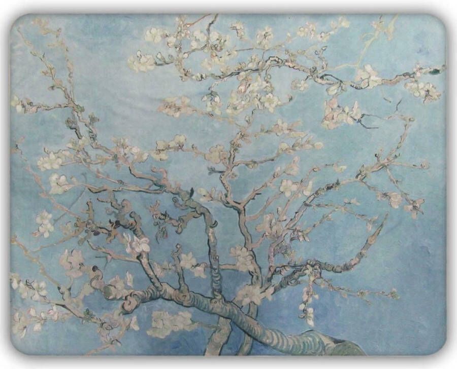 ARTICONE Dunne Fleecedeken Plaid – kunst 150 x 120 cm Amandelbloesem van Vincent van Gogh