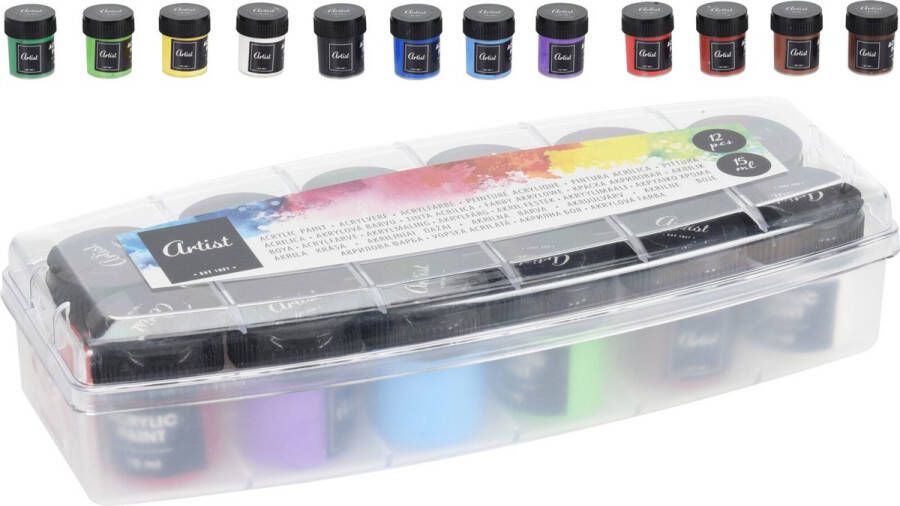 Artist Acryl en Waterverf 15ml 12st