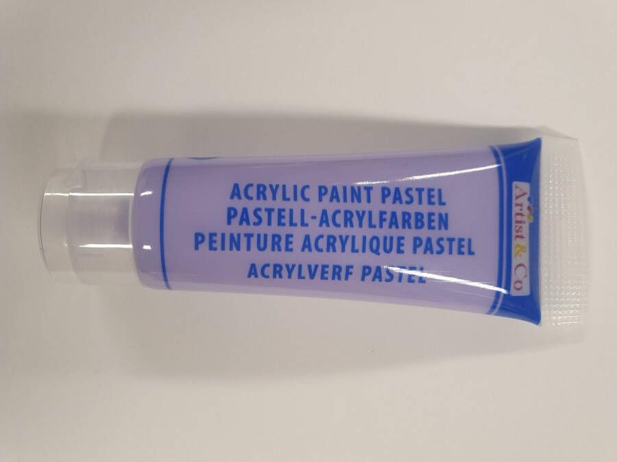 Artist & Co Acrylverf pastel paars 75ml artist&co kindercrea