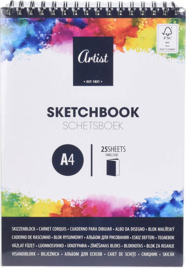 Artist Schetsboek A4 25 vellen