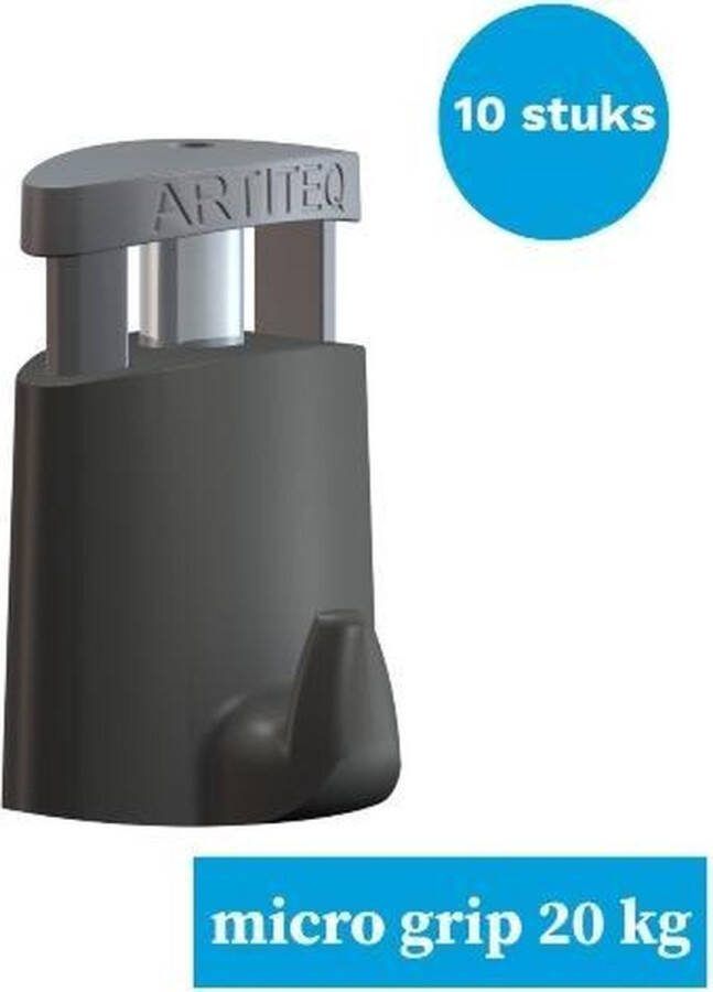 Artiteq schilderijhaak-ophanghaak schilderij-schilderij ophanghaak- schilderijhaak- Micro grip 2 mm- 10stuks van 20 kg-9.6852S