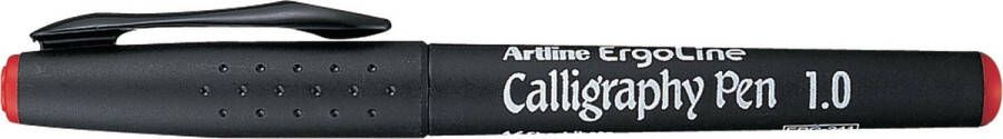 Artline Calligraphy Pen # 241 1 0mm Kleur: Inkt Rood