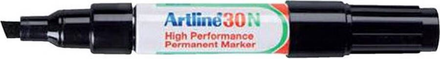 Artline Viltstift 30 schuin 2-5mm zwart 12 stuks