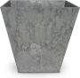 Ter Steege Bloempot plantenpot gerecycled kunststof steenpoeder steengrijs dia 40 cm en hoogte 40 cm Binnen en buiten gebruik - Thumbnail 3
