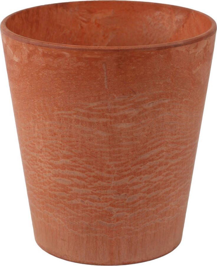 Ter Steege Plantenpot bloempot tijdloze natuursteen look Dia 22 cm en Hoogte 20 cm in het Artstone light terra cotta voor binnen buiten