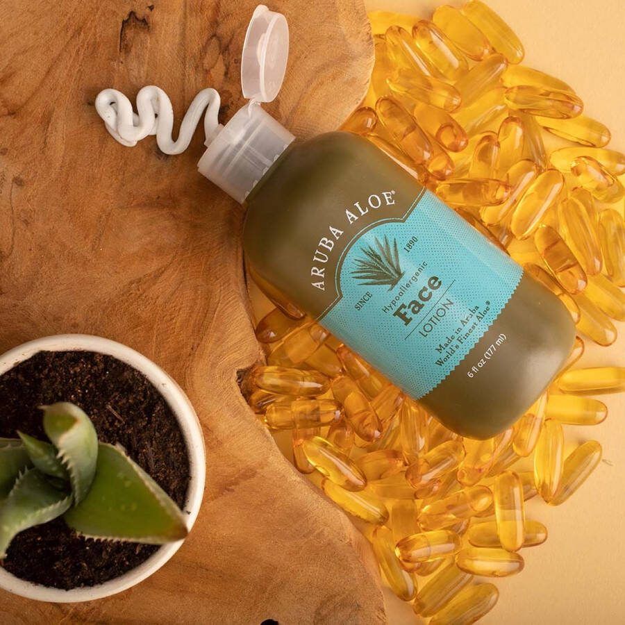 Aruba Aloe Hypoallergene Gezichtslotion Gevoelige huid Pure Aloë Vera 124ml