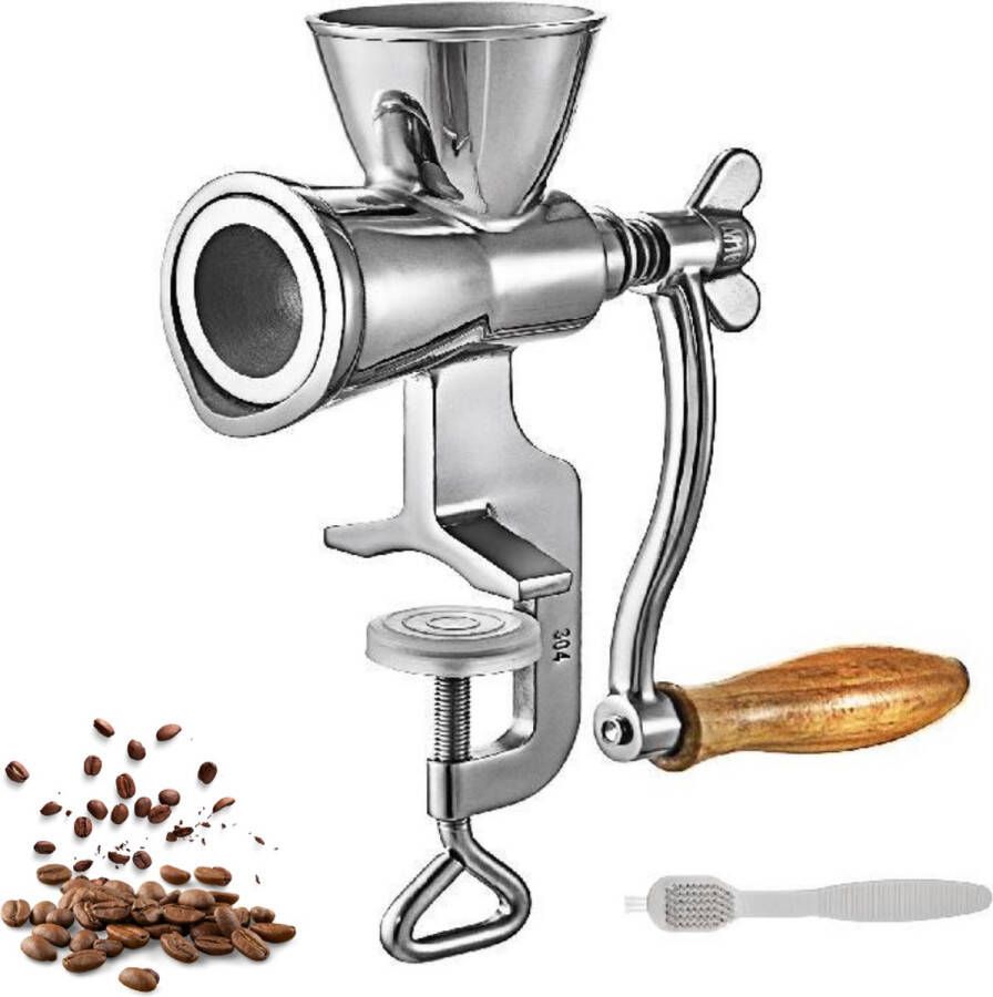 Arvona Handmatige Koffiegrinder Koffiemolen Conische Bonenmaler Met Tafelklem