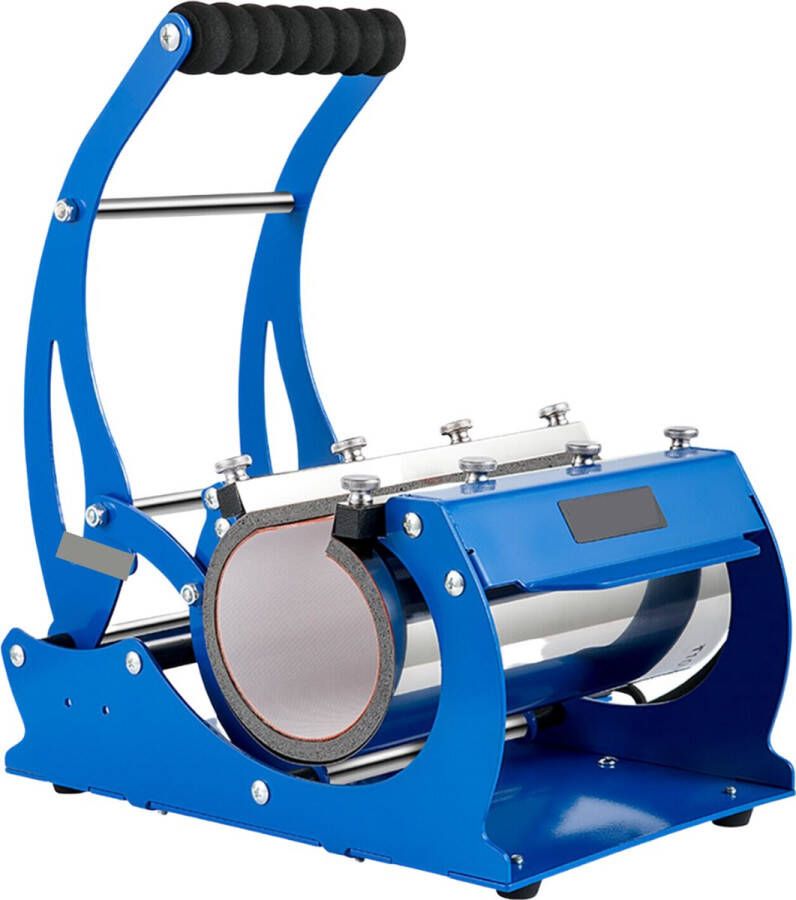 Arvona Mokkenpers Sublimatie Printer Hittepers Drukpers Heat Press Machine Warmte Pers 350W Blauw