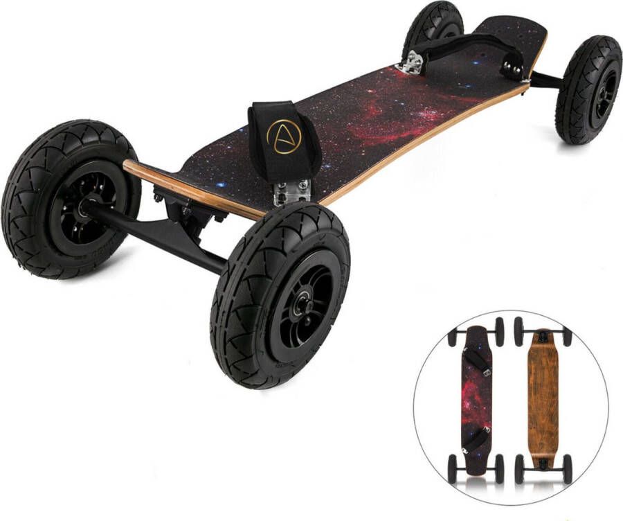 Arvona Mountainboard Mountainboarding Longboard Skateboard 94cm 20cm Wielen Voor Tieners En Volwassenen Aarde