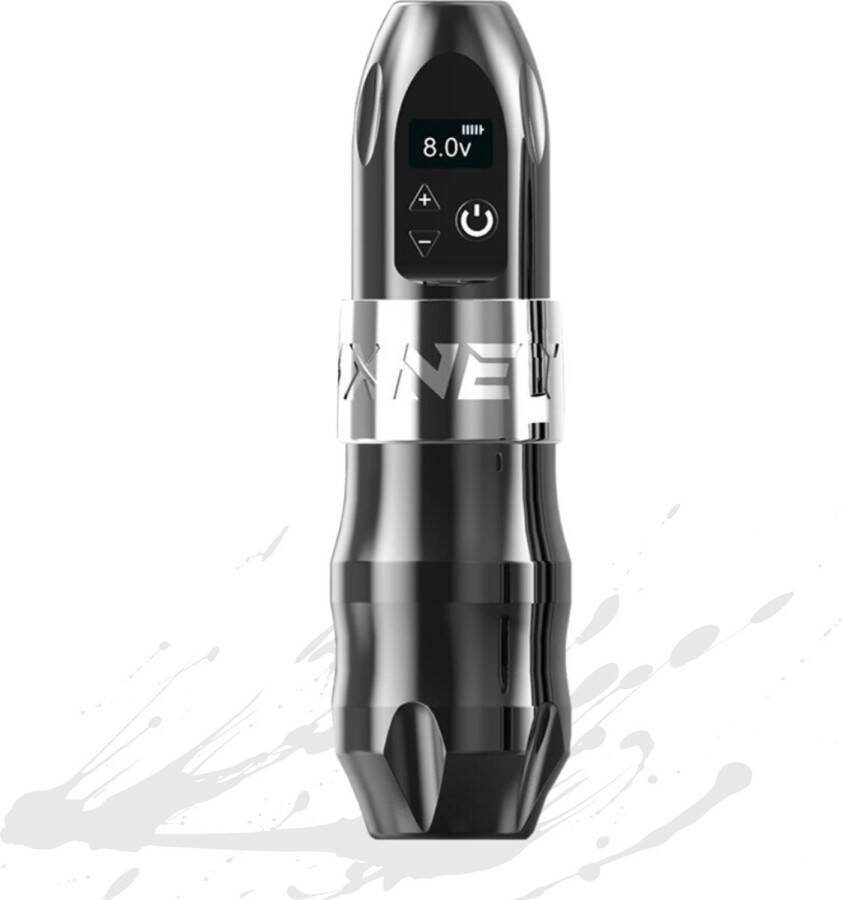 Arvona Tattoo Machine Beginner Set Tattoo Pen Tattoo Naalden Draadloos Inclusief 2 Accu's & Gratis Opbergtas Zilver