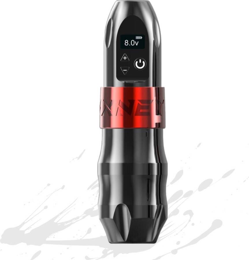 Arvona Tattoo Machine Beginner Set Tattoo Pen Tattoo Naalden Draadloos Gratis Opbergtas Rood