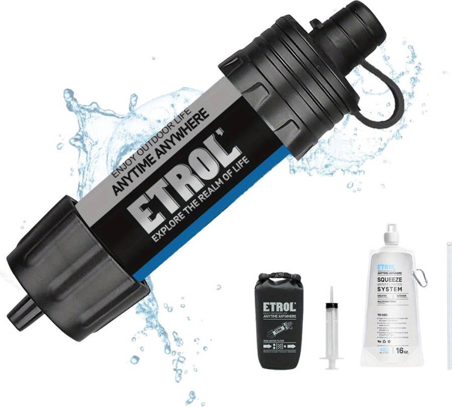 Arvona Water Filter Straw Life Straw Water Purifier Waterfilter Voor Waterfles Survival Outdoor Filtert 5000L