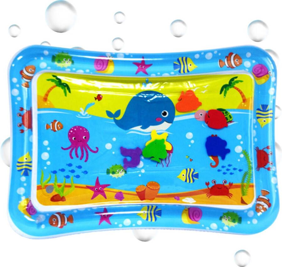 Arvona Waterspeelmat XXL Watermat Baby Waterspeelmat Babygym Speelmat Speelkleed Baby Leukste Kraamcadeau Walvis