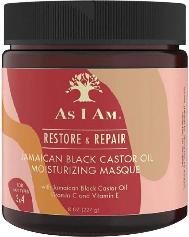 As I Am Haarmasker Restore & Repair Jamaican Black Castor Oil (227 g)