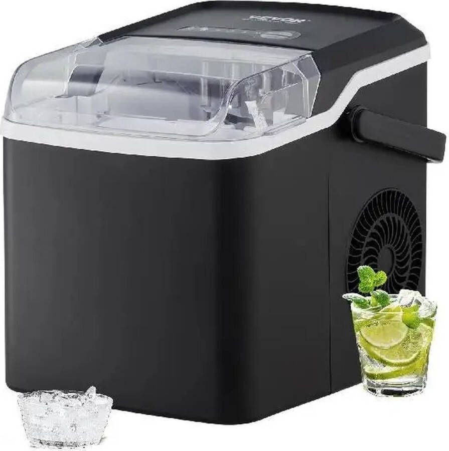 AS store IJsmachine IJsblokjesmachine IJsmaker 2 maten kogelijs Zelfreinigend