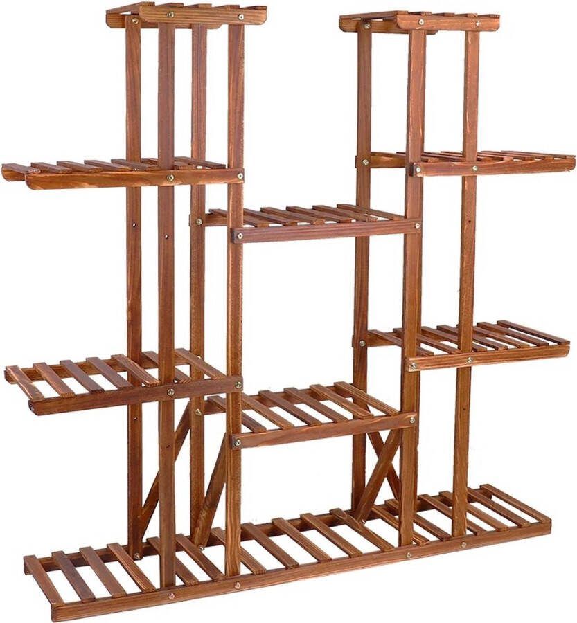 AS store Plantenrek Plantenstandaarden Voor buiten en binnen Hout Multi tier 116cm hoog
