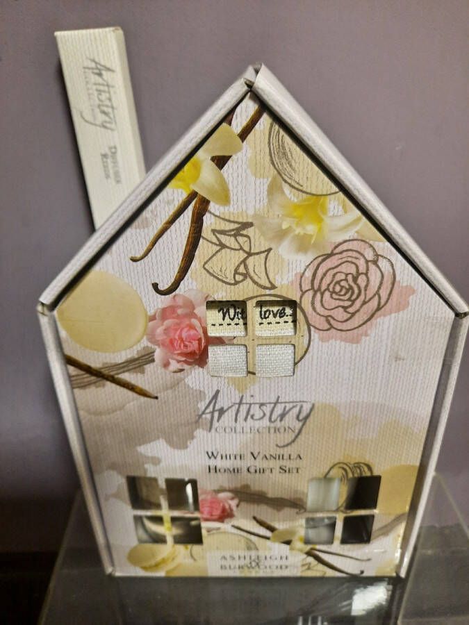 Ashleigh & Burwood Artistry collection White Vanilla Home gift set geschenk set vrouwen verjaardag moeder dag kerst