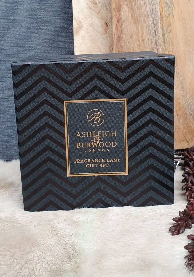 Ashleigh & Burwood Cadeauset Little Tressure geurlamp goud S Maroccan Spice Ashleigh&Burwood