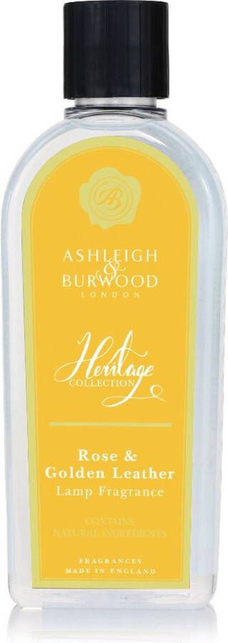 Ashleigh & Burwood Navulling voor geurbrander Heritage Golden Leather & Rose 250 ml