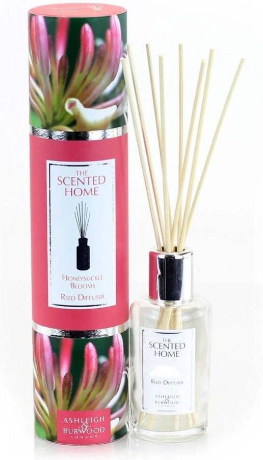 Ashleigh & Burwood Geurstokjes Honeysuckle Blooms 150 ml reed diffuser