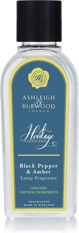 Ashleigh & Burwood Navulling voor geurbrander Heritage Black Pepper & Amber 250 ml